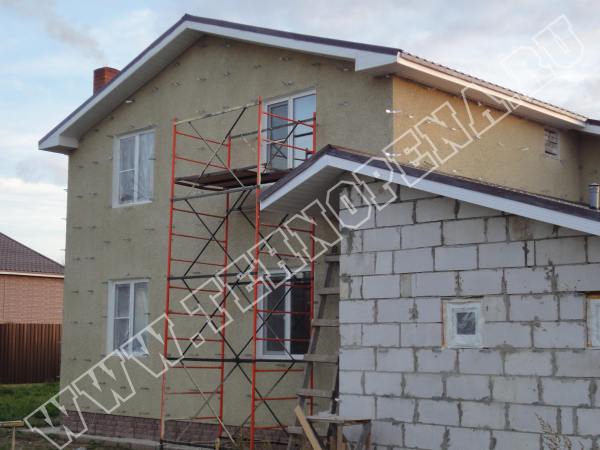 Утепление дома из газобетонных блоков