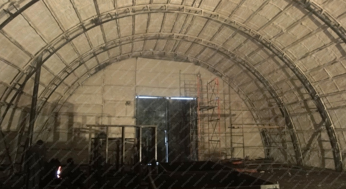 Утепление арочного каркасного ангара