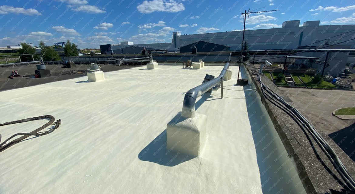 Утепление плоской крыши пенополиуретаном