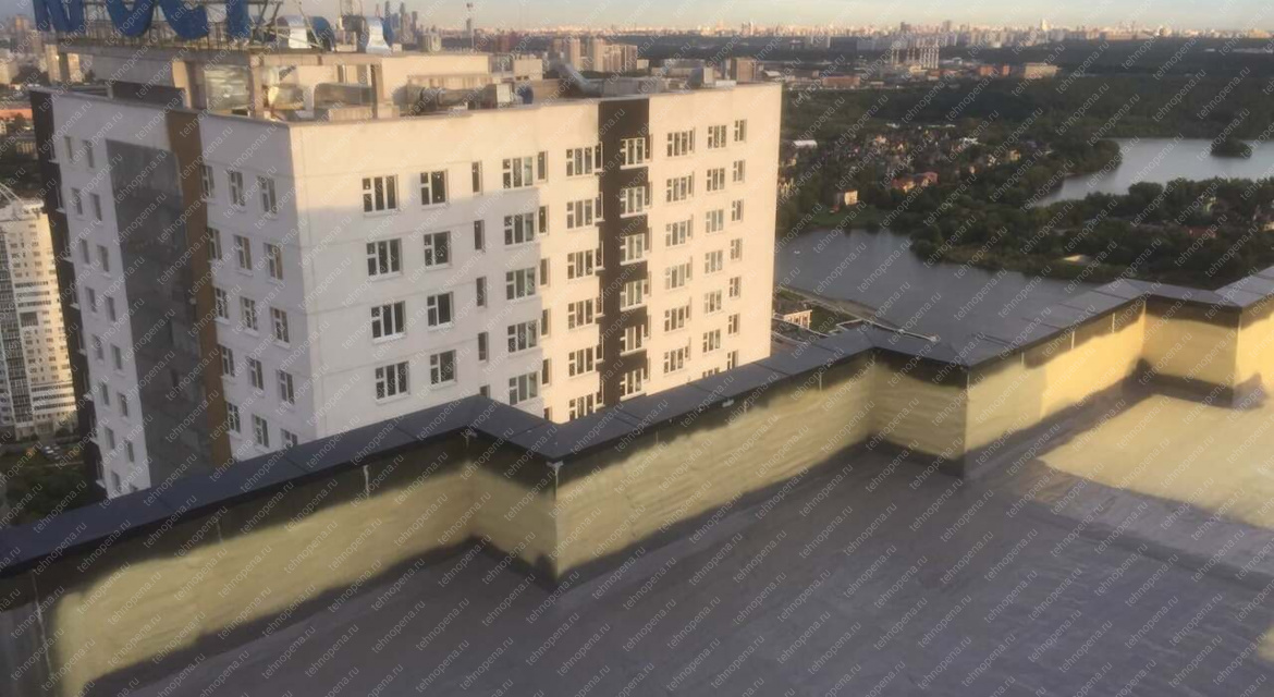 Ремонт кровли многоэтажного дома АРТ