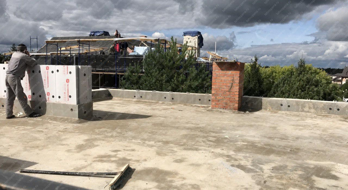 Утепление плоских кровель, СНТ Зеленые дубки-2