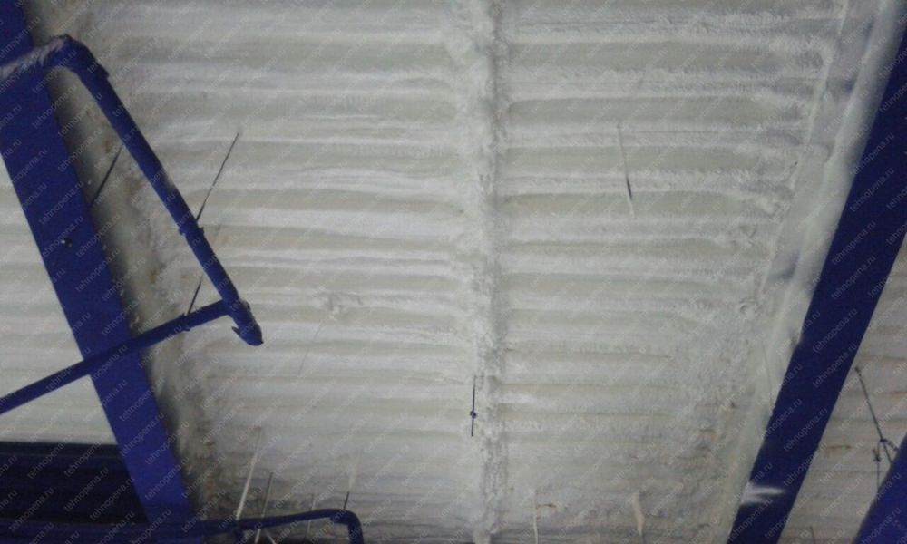 Утепление потолка ангара ппу 